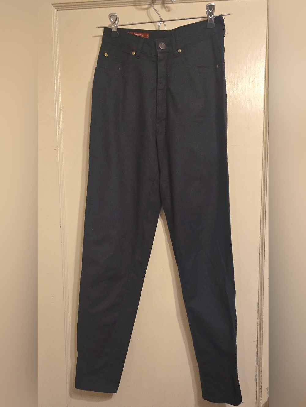 80s Sasson Skinny Pants Zipper Legs, Not Jeans
